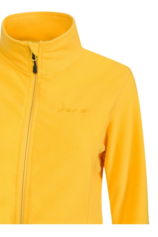 2AS Peridot Tam Fermuarlı Kadın Polar Sweatshirt Sarı - 2AS (1)