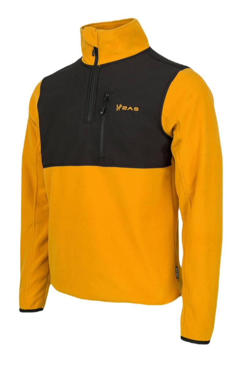 2AS Petan Yarım Fermuarlı Parçalı Erkek Polar Sweatshirt - 2