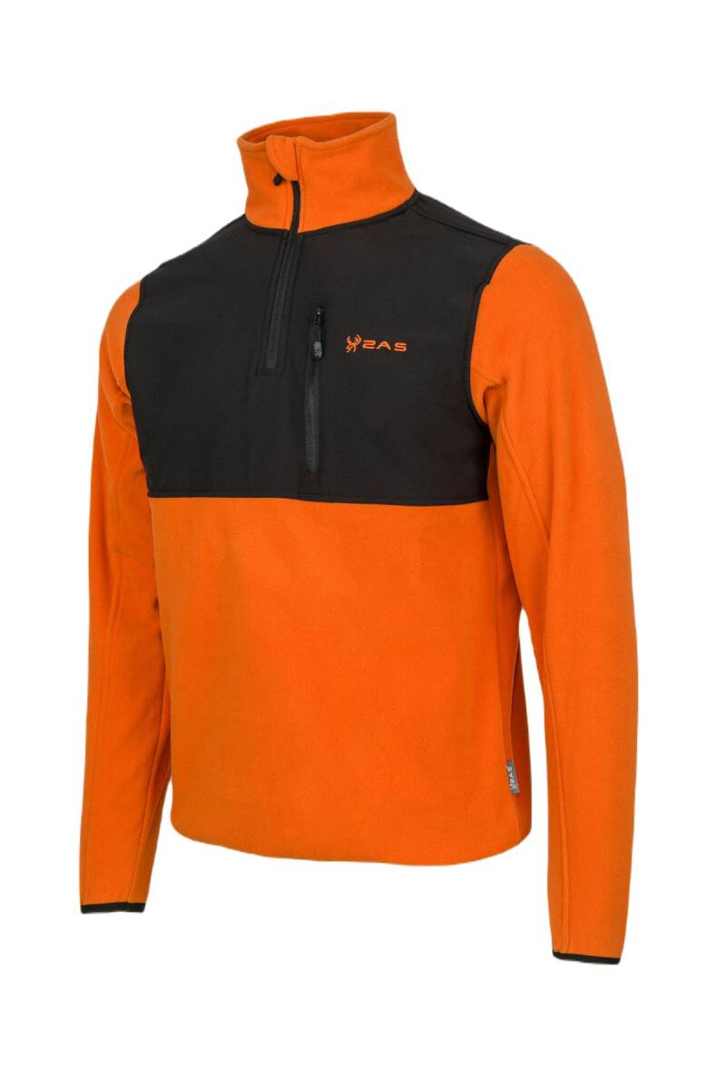 2AS Petan Yarım Fermuarlı Parçalı Erkek Polar Sweatshirt - 2