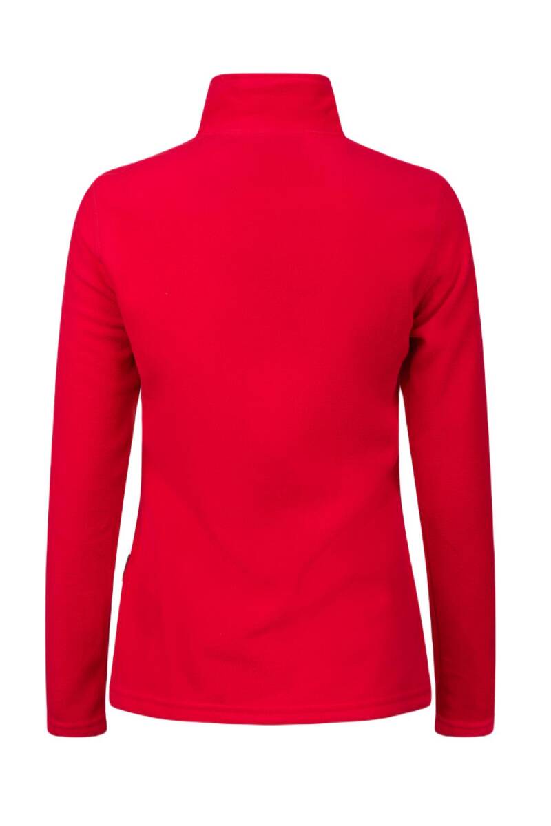 2AS Pinna Yarım Fermuarlı Kadın Polar Sweatshirt Kırmızı - 3