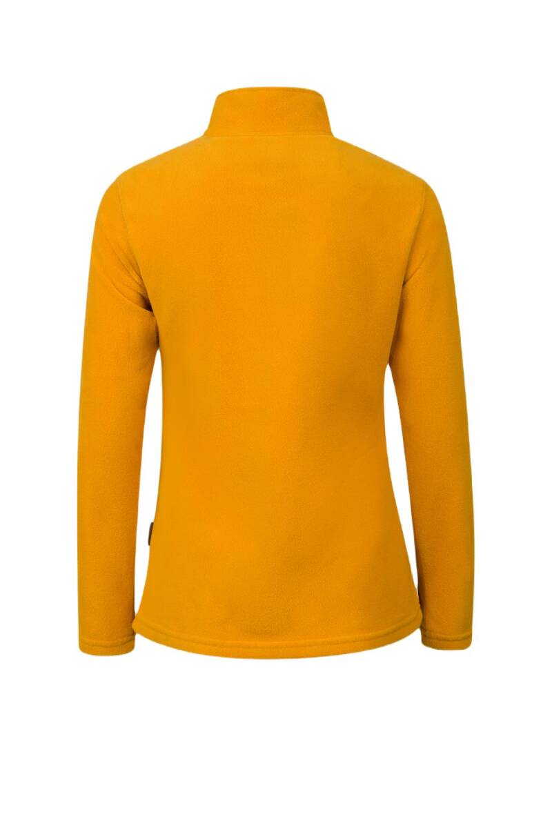 2AS Pinna Yarım Fermuarlı Kadın Polar Sweatshirt Koyu Sarı - 3