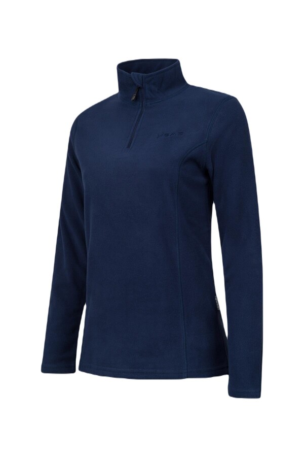 2AS Pinna Yarım Fermuarlı Kadın Polar Sweatshirt Lacivert - 2AS (1)
