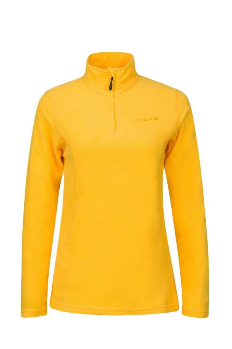 2AS Pinna Yarım Fermuarlı Kadın Polar Sweatshirt Sarı - 1
