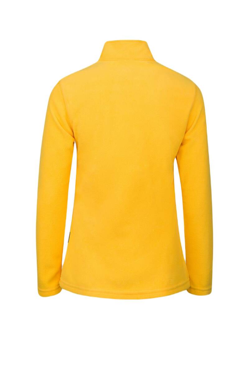 2AS Pinna Yarım Fermuarlı Kadın Polar Sweatshirt Sarı - 3