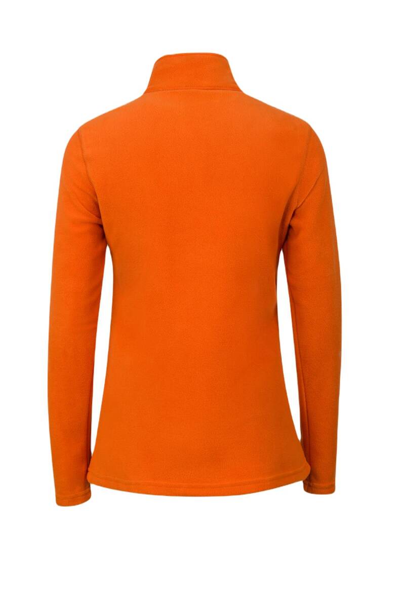 2AS Pinna Yarım Fermuarlı Kadın Polar Sweatshirt Turuncu - 3