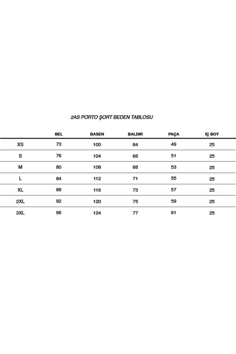 2AS Porto Erkek Şort Siyah - 5