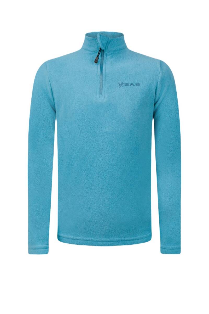 2AS Potra Yarım Fermuarlı Çocuk Polar Sweatshirt Açık Mavi - 1