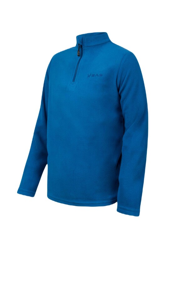2AS Potra Yarım Fermuarlı Çocuk Polar Sweatshirt Mavi - 2AS (1)