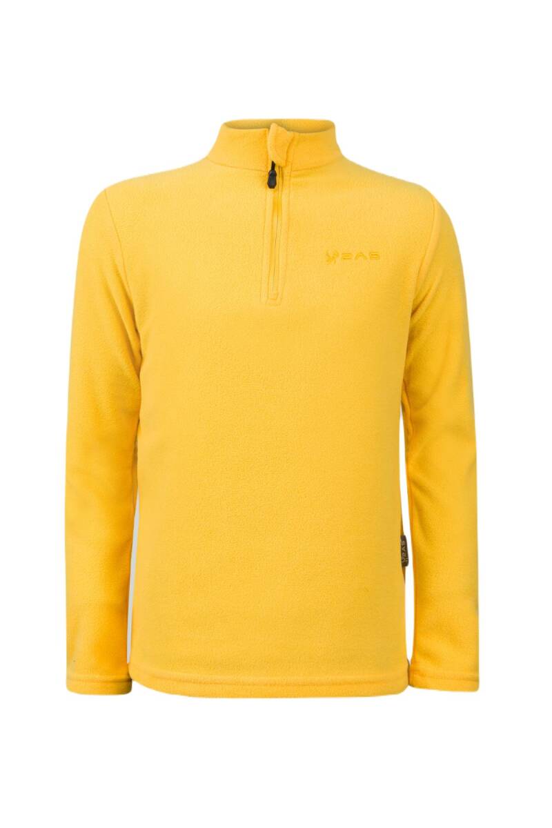 2AS Potra Yarım Fermuarlı Çocuk Polar Sweatshirt Sarı - 1