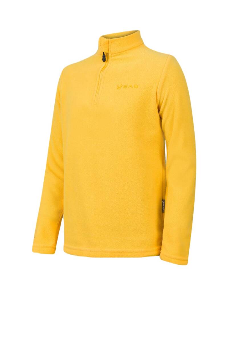 2AS Potra Yarım Fermuarlı Çocuk Polar Sweatshirt Sarı - 2