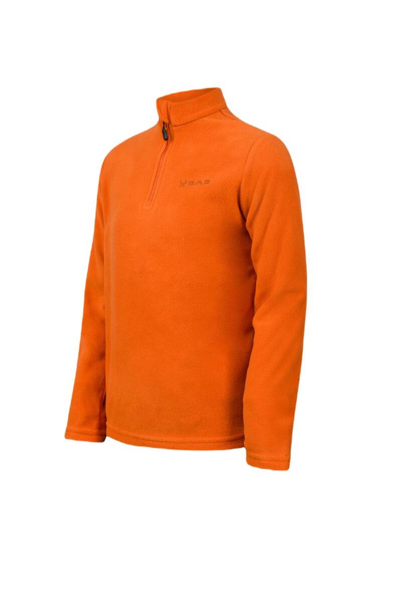 2AS Potra Yarım Fermuarlı Çocuk Polar Sweatshirt Turuncu - 2