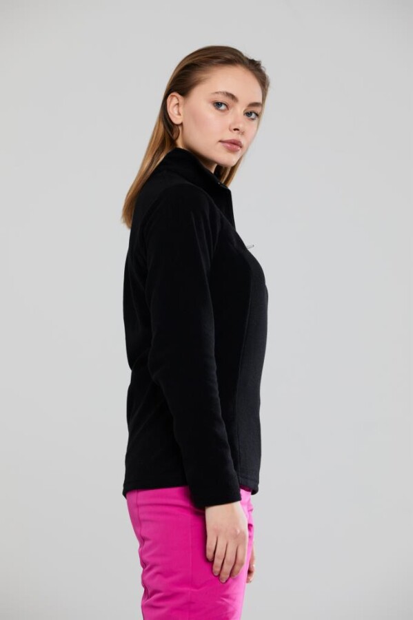 2AS Price Yarım Fermuarlı Kadın Polar Siyah - 2AS (1)