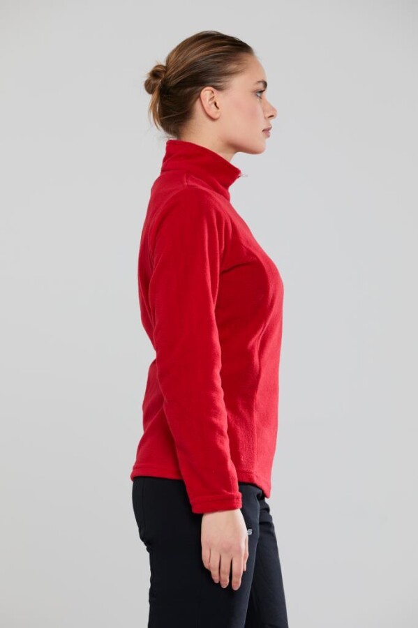 2AS Price Yarım Fermuarlı Kadın Polar Kırmızı - 2AS (1)