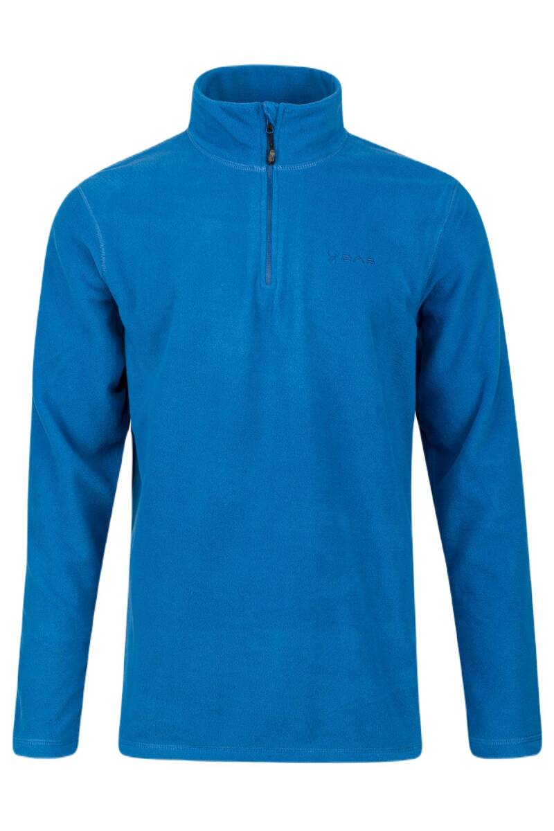 2AS Purna Yarım Fermuarlı Erkek Polar Sweatshirt Açık Mavi - 1