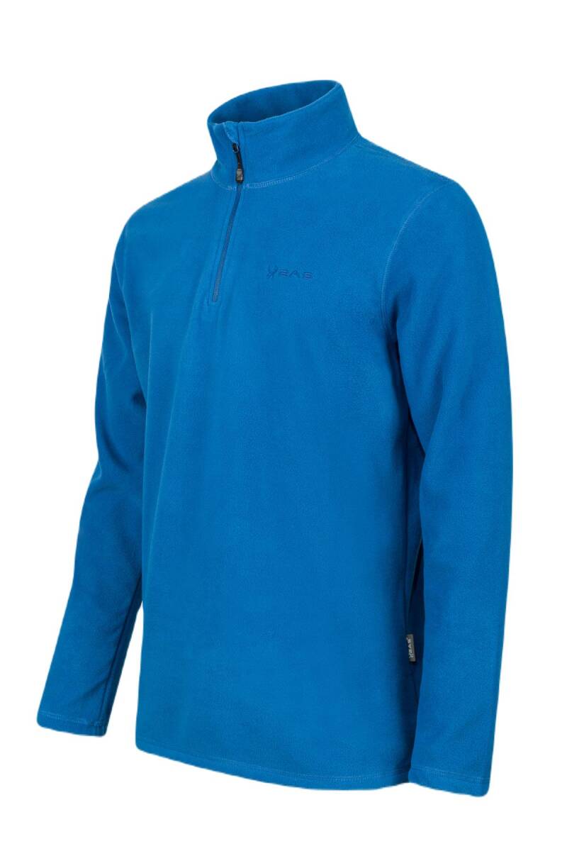 2AS Purna Yarım Fermuarlı Erkek Polar Sweatshirt Açık Mavi - 2