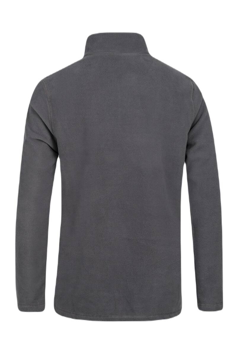 2AS Purna Yarım Fermuarlı Erkek Polar Sweatshirt Antrasit - 3