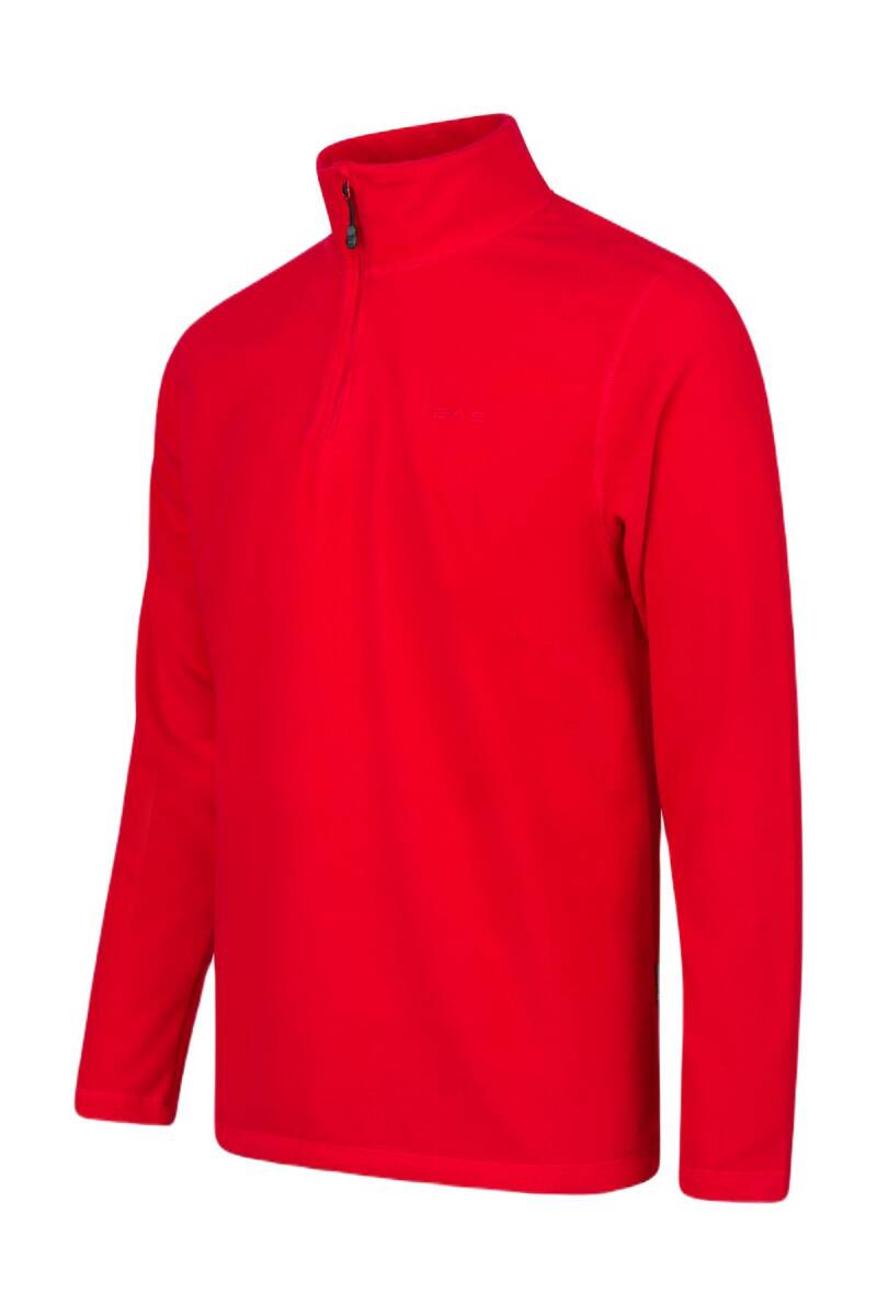 2AS Purna Yarım Fermuarlı Erkek Polar Sweatshirt Kırmızı - 2