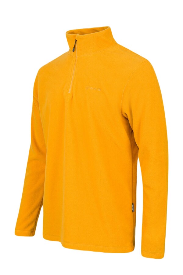 2AS Purna Yarım Fermuarlı Erkek Polar Sweatshirt Koyu Sarı - 2
