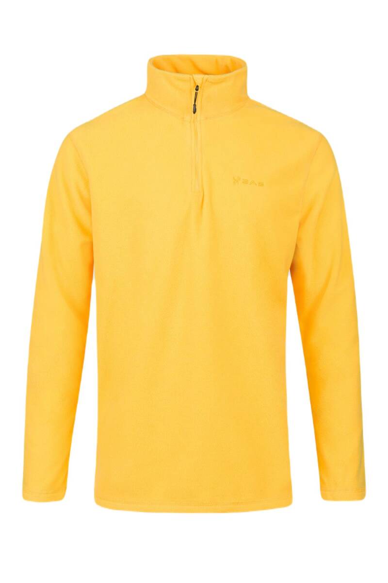 2AS Purna Yarım Fermuarlı Erkek Polar Sweatshirt Sarı - 1