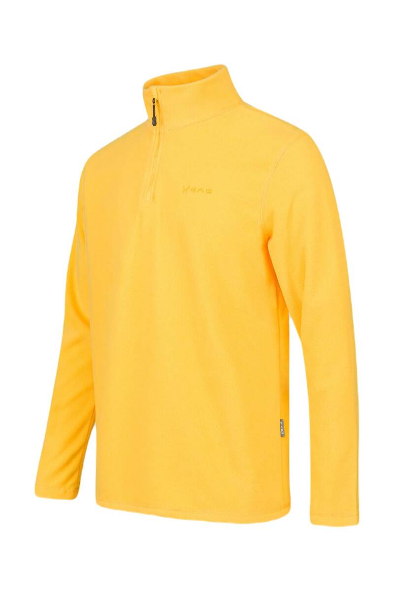 2AS Purna Yarım Fermuarlı Erkek Polar Sweatshirt Sarı - 2