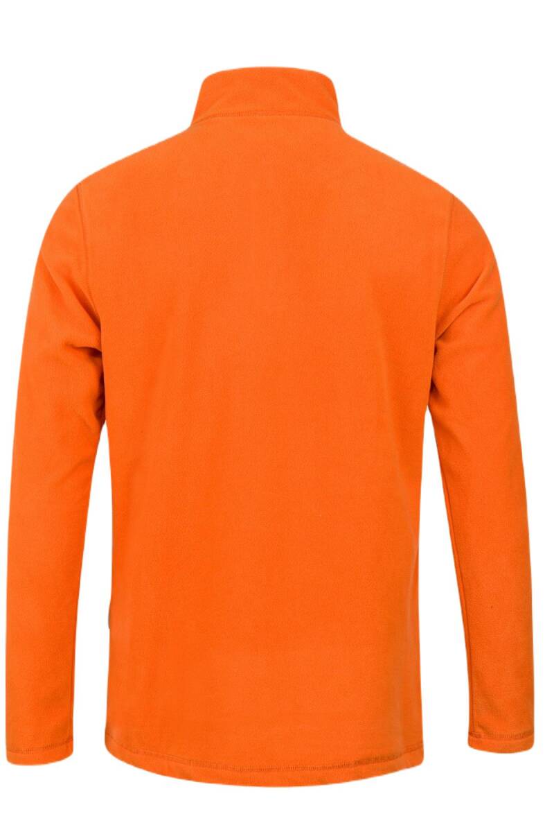 2AS Purna Yarım Fermuarlı Erkek Polar Sweatshirt Turuncu - 3