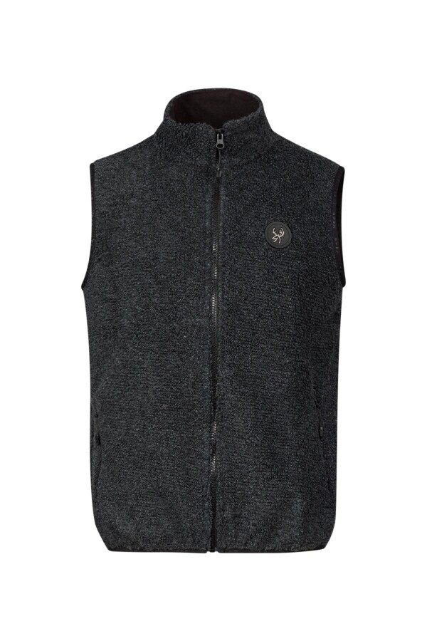 2AS Riley Erkek Yelek Havlu Merino Siyah 