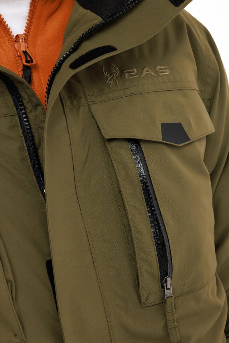 2AS Saalbach Erkek Down Ceket Mont Yeşil - 4