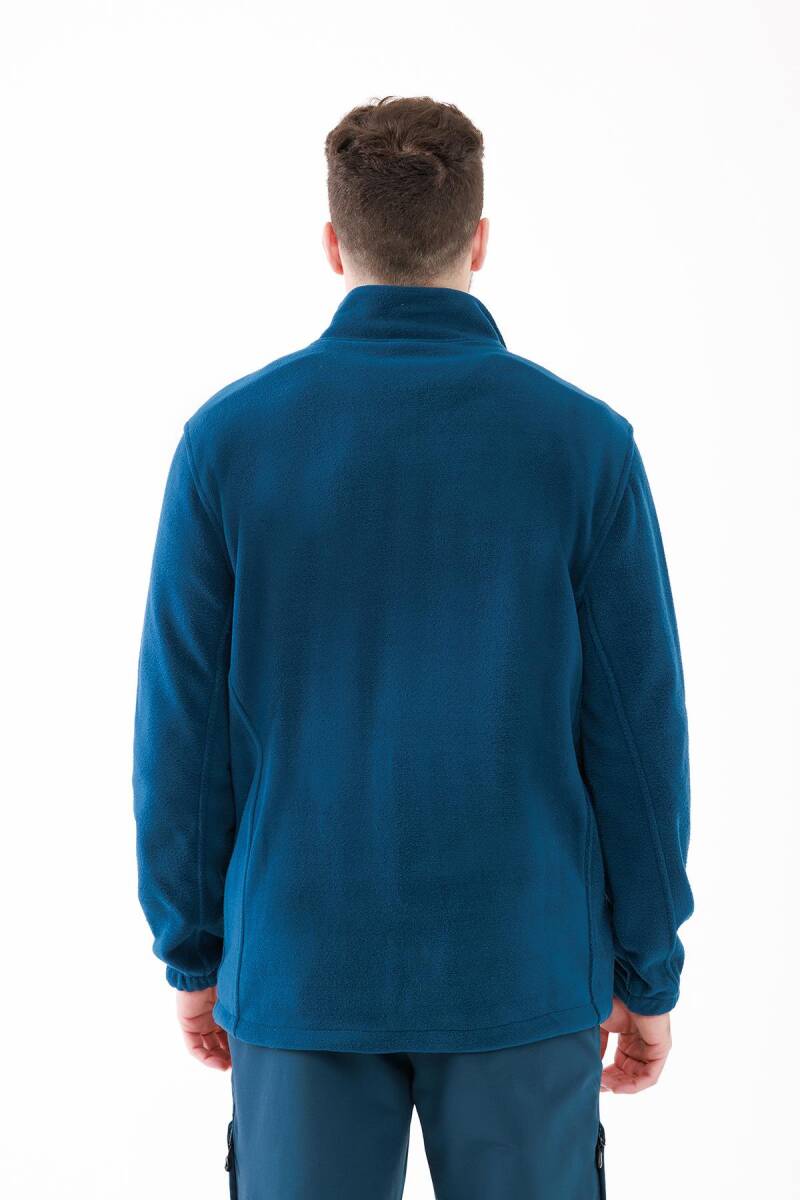 2AS Saka Tam Fermuarlı Erkek Polar Sweatshirt Lacivert - 6