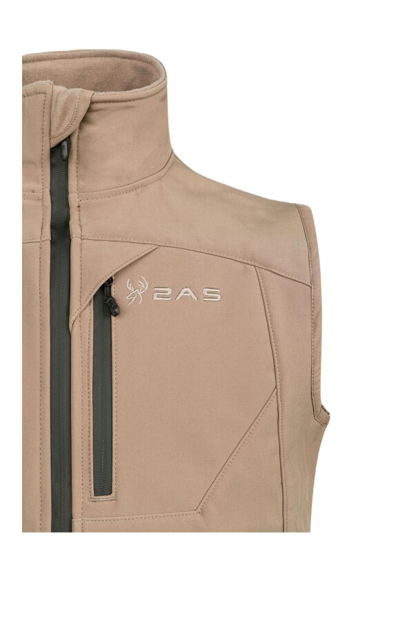 2AS SAMANA Softshell Unisex Yelek Açık Kahverengi - 2AS (1)