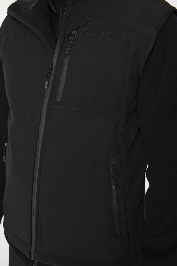 2AS SAMANA Softshell Unisex Yelek Siyah - 2AS (1)