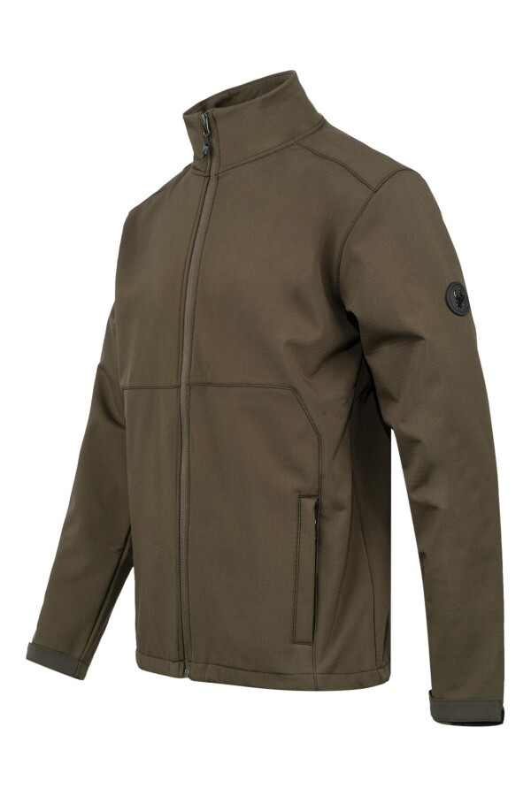 2AS Samuel Erkek Softshell Kareli Ceket Haki - 2AS (1)