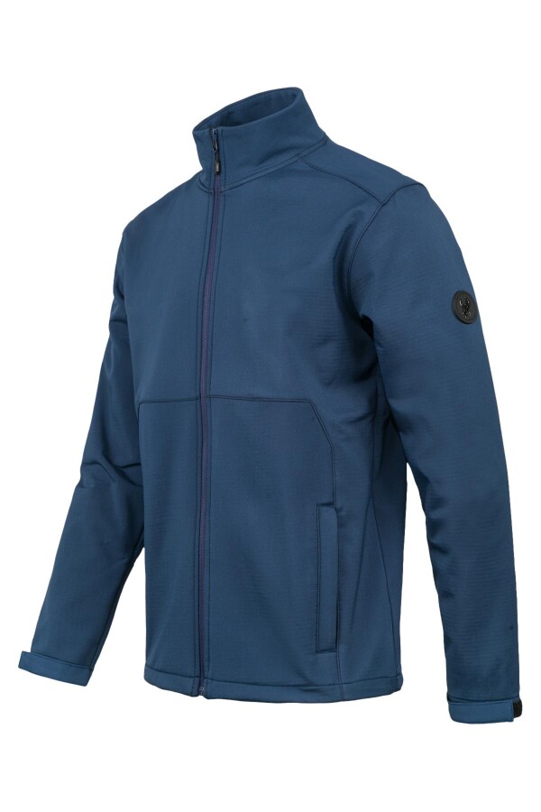 2AS Samuel Erkek Softshell Kareli Ceket Mavi - 2AS (1)