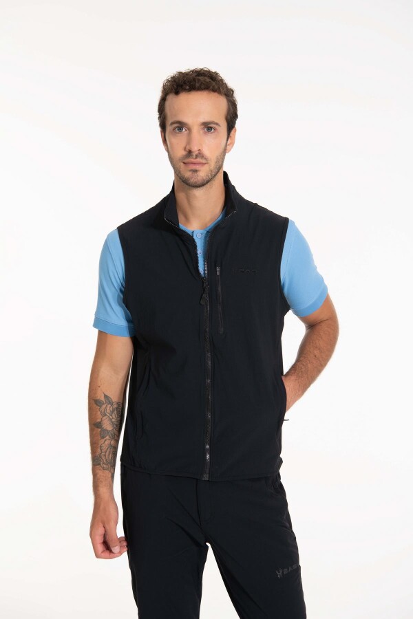 2AS Santo Erkek Yelek Siyah - 2AS (1)