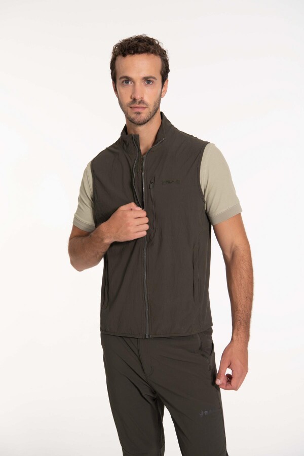 2AS Santo Erkek Yelek Haki - 2AS (1)