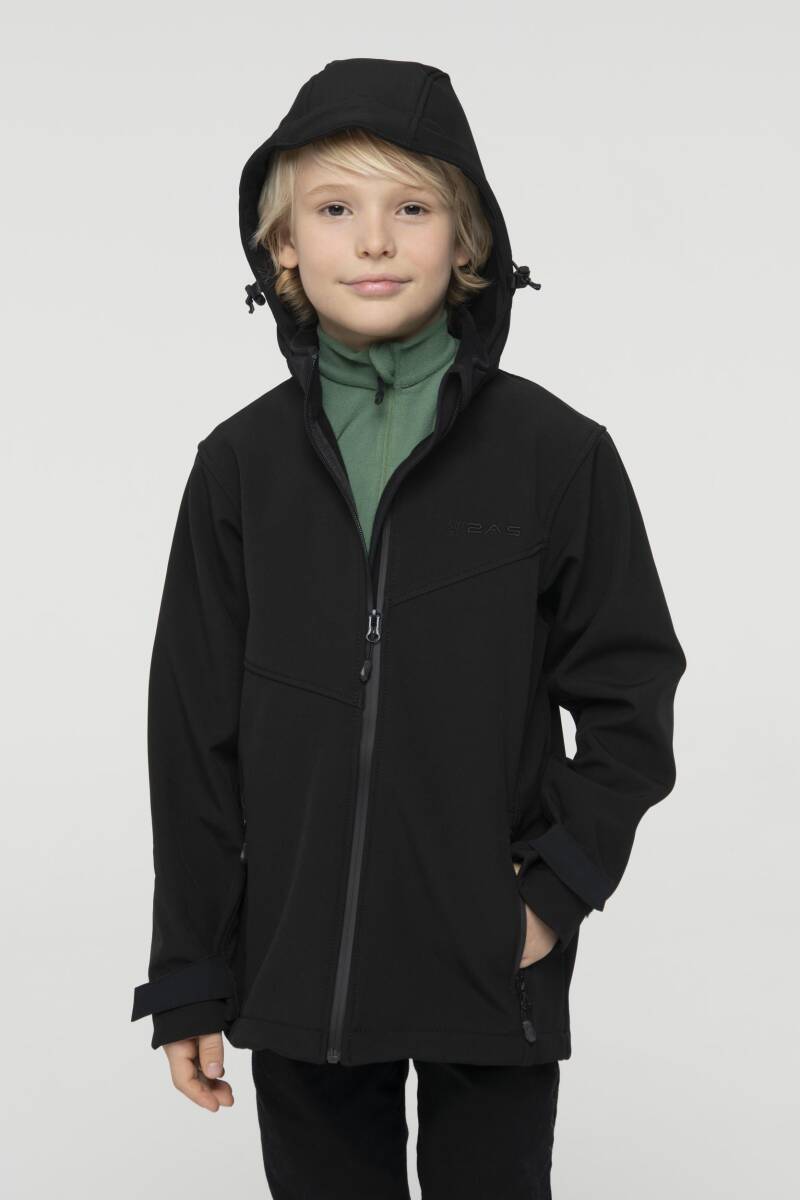 2AS SAYRA Softshell Çocuk Ceket Siyah - 2