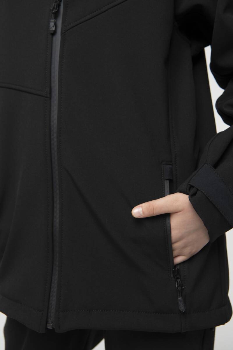 2AS SAYRA Softshell Çocuk Ceket Siyah - 3