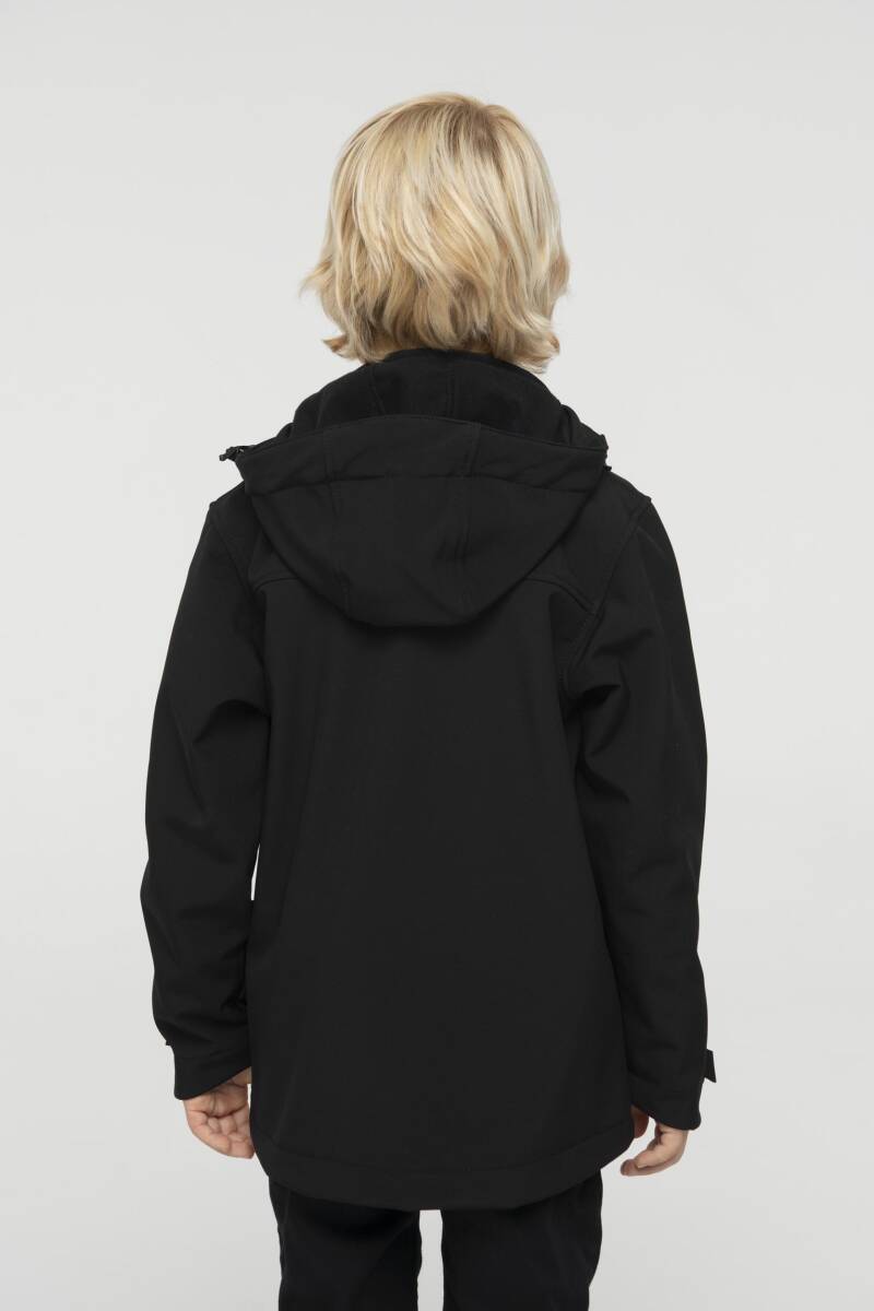 2AS SAYRA Softshell Çocuk Ceket Siyah - 4