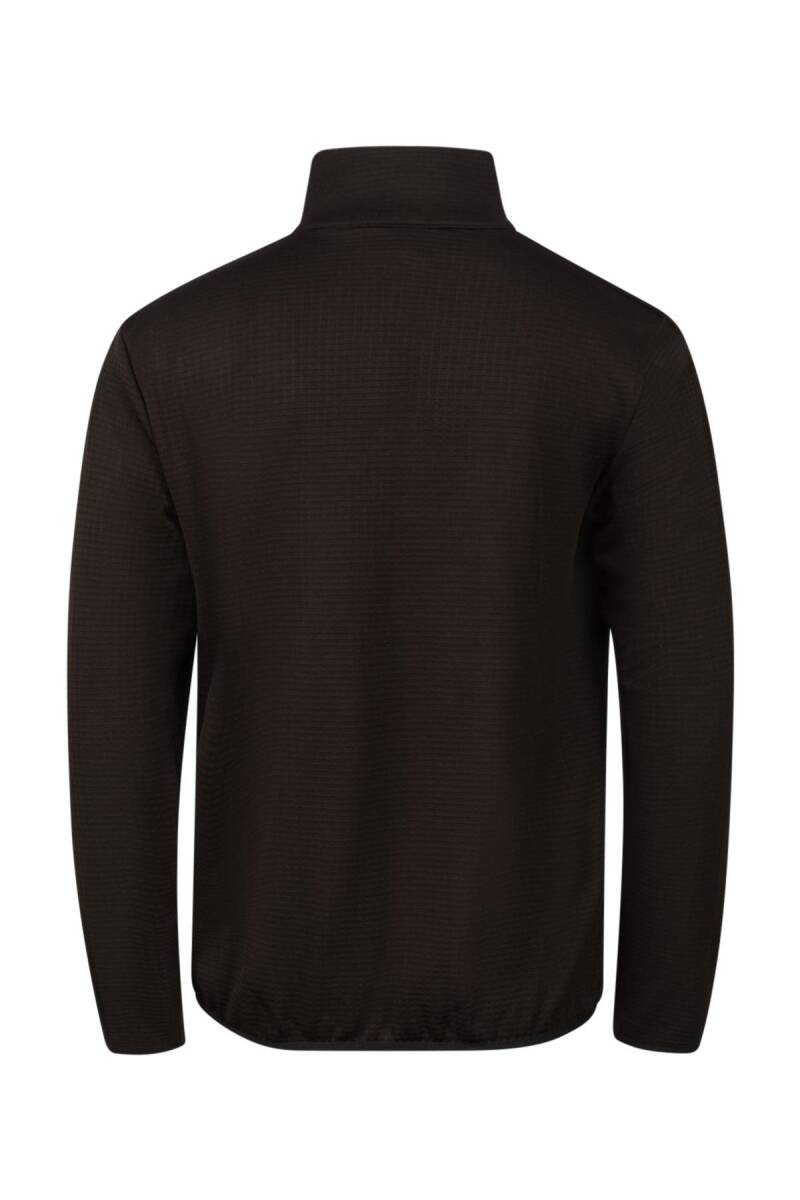 2AS Scott Erkek Yarım Fermuarlı Polar Sweatshirt Siyah - 5