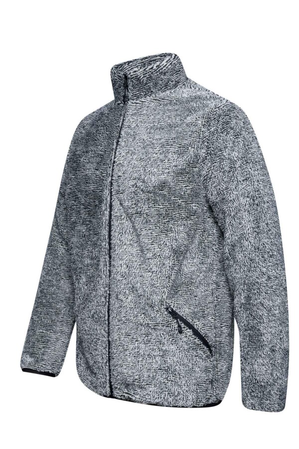 2AS Siena Erkek Tam Fermuarlı Çizgili Polar Kemik - 2AS (1)