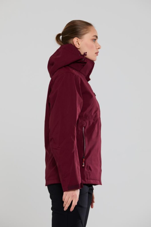 2AS Sparkle 3in1 Kadın Mont Koyu Kırmızı - 2AS (1)