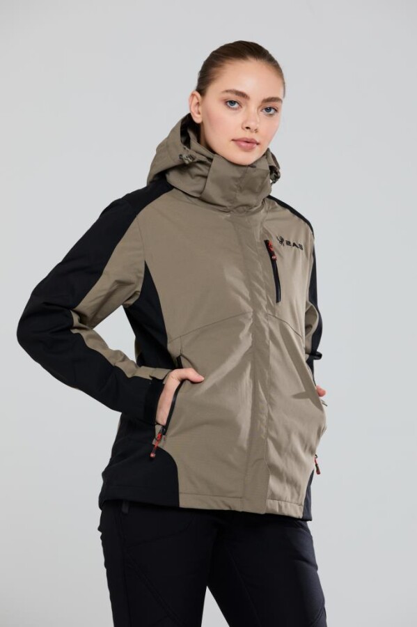 2AS Sparkle 3in1 Kadın Mont Kahverengi / Siyah - 2AS