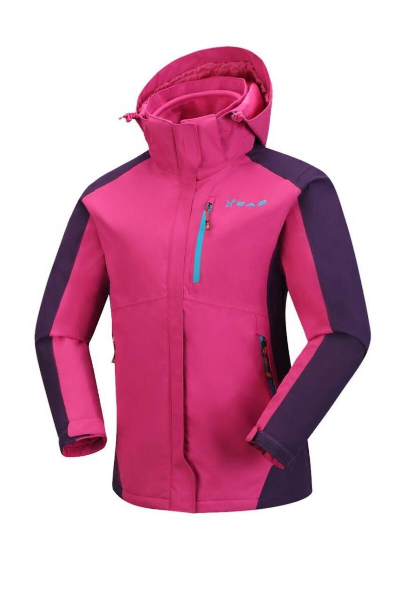 2AS Sparkle 3in1 Kadın Mont Pembe - 4