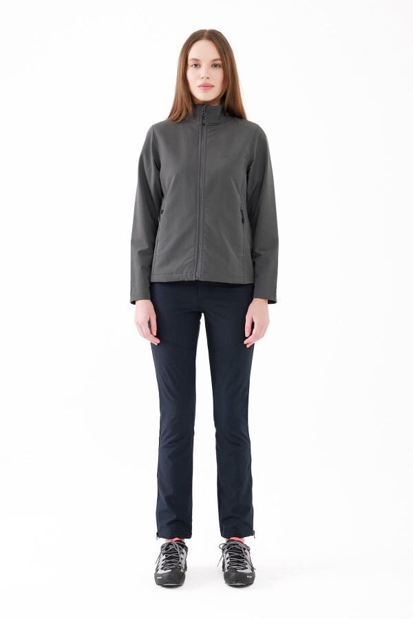 2AS Splint Kadın Softshell Mont Koyu Gri - 2AS