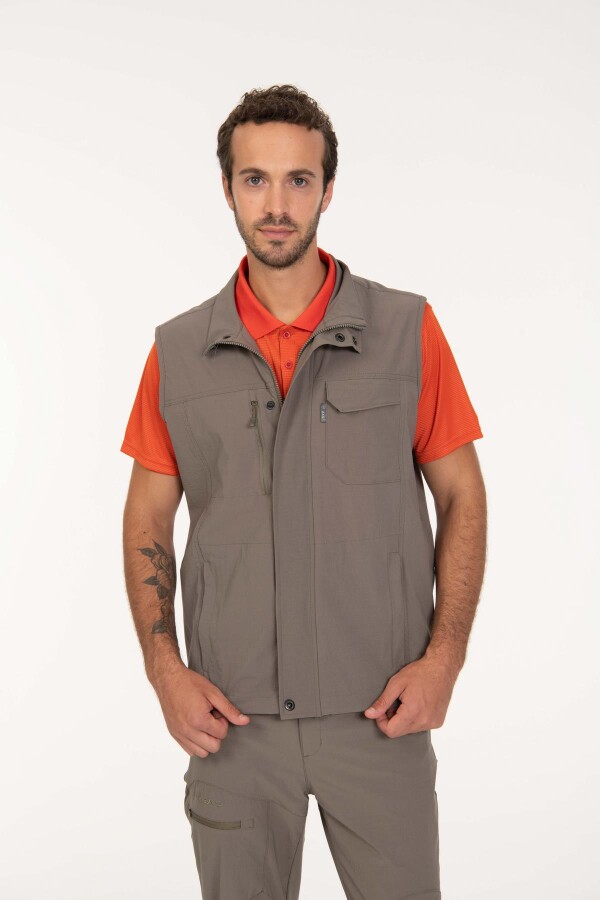 2AS Stobia Erkek Yelek Açık Gri - 2AS (1)