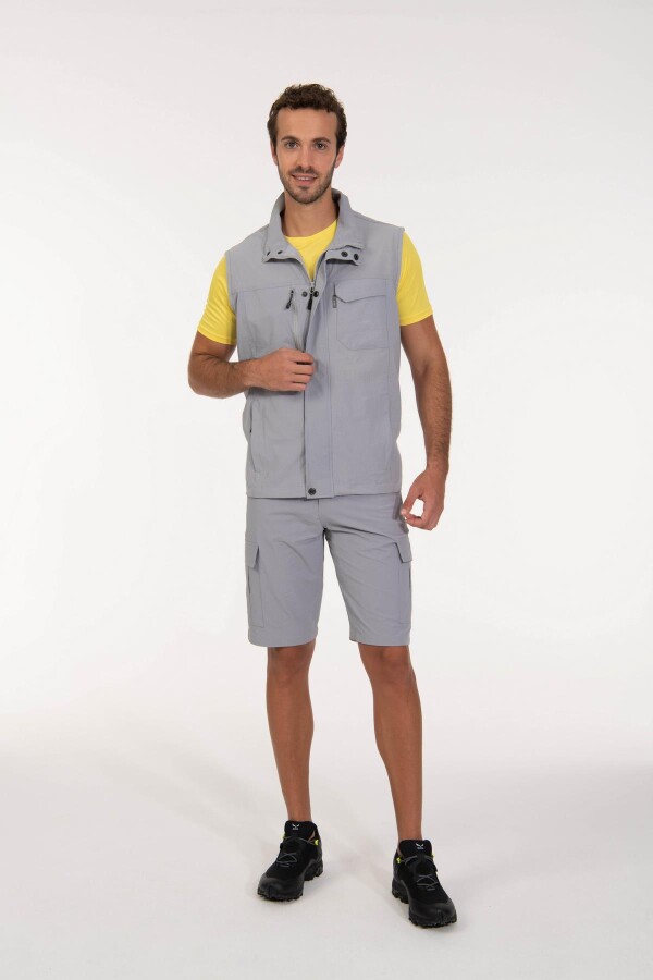 2AS Stobia Erkek Yelek Açık Gri - 2AS