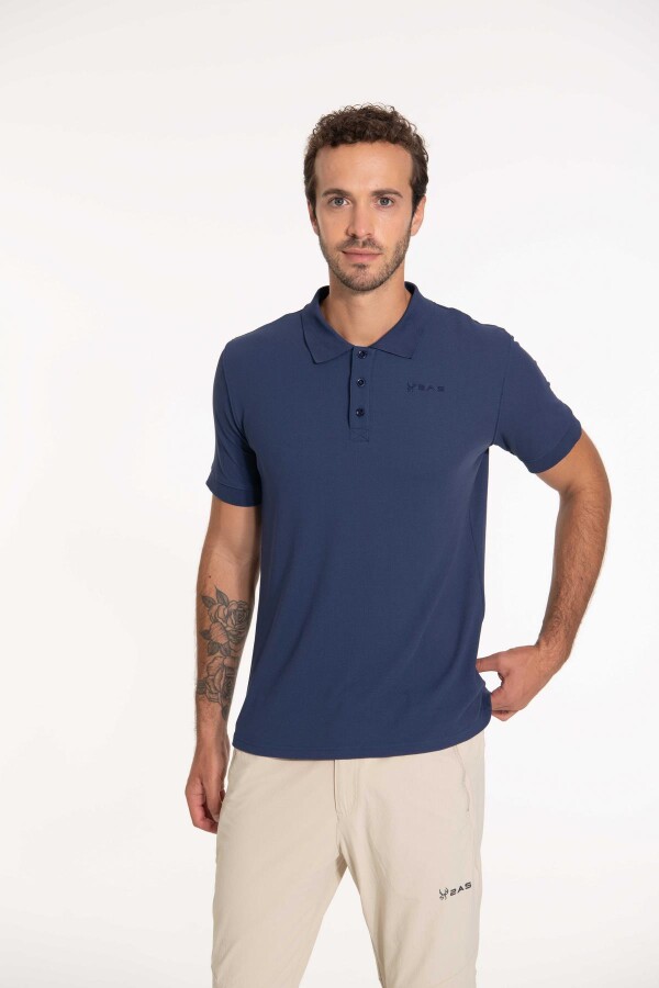 2AS Teal Polo Yaka Erkek Tişört Lacivert - 2AS (1)