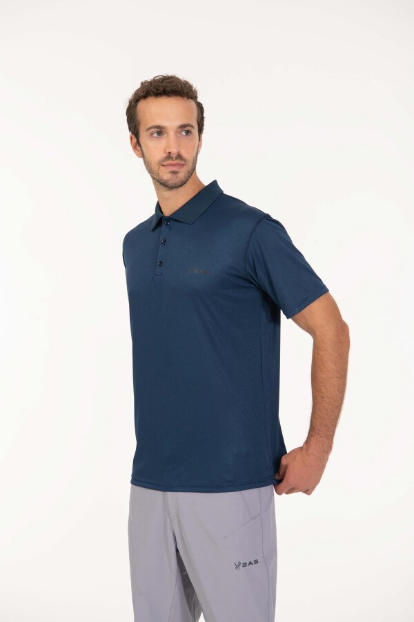2AS Tipal Polo Yaka Tişört Lacivert - 2AS (1)