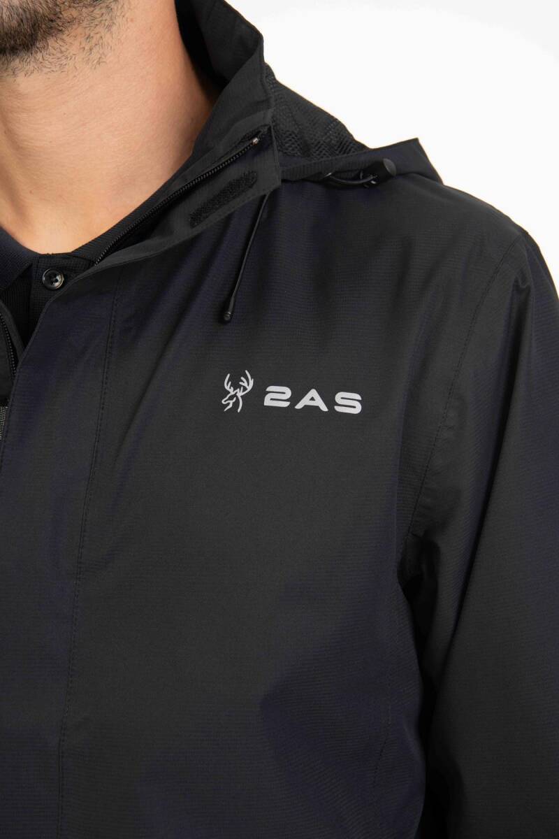 2AS Tipas Erkek Yağmurluk Siyah - 5