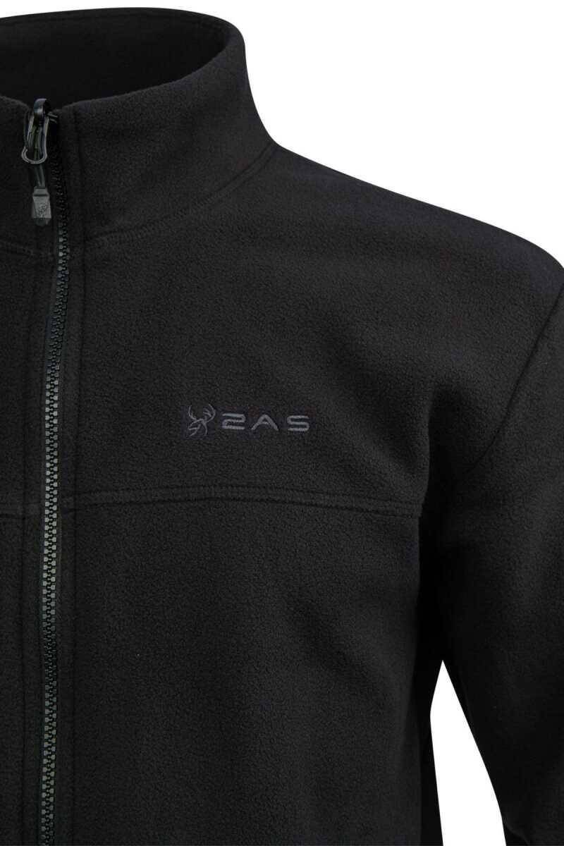 2as Utah Erkek Tam Fermuarlı Polar Siyah - 4