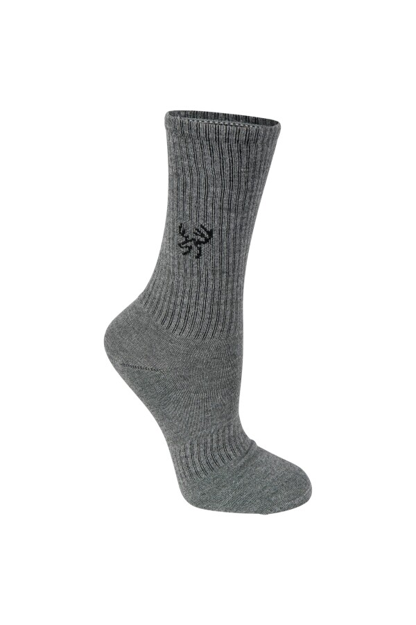2AS Uzun Bambu Spor Çorap Gri - 2AS